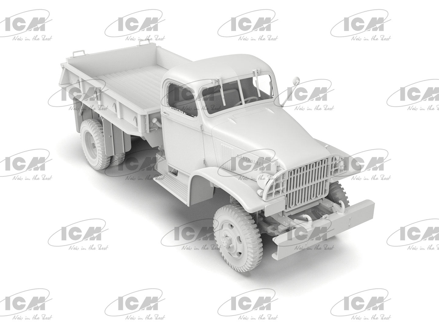 ICM35598 Plastic model car kit Scale 1:35 G7107 US Cargo Truck plastic kit model