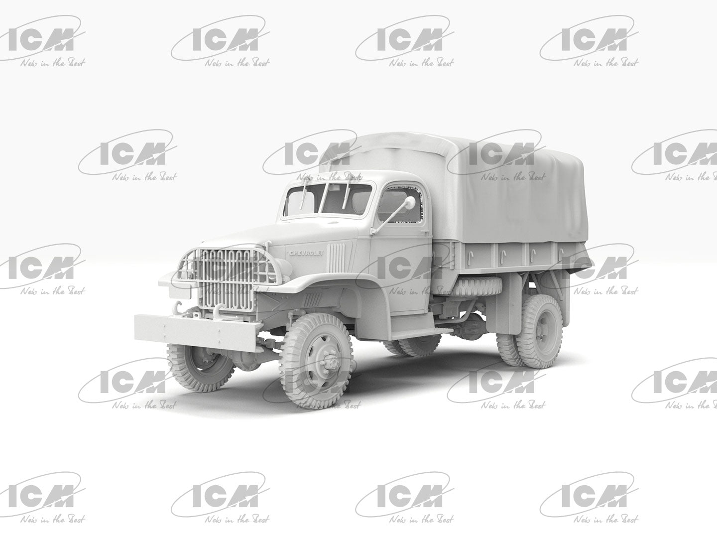 ICM35598 Plastic model car kit Scale 1:35 G7107 US Cargo Truck plastic kit model