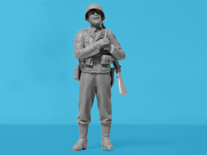 ICM 35599 Scale model kit 1: 35 WWII US Military Patrol (G7107 with MG M1919A4)