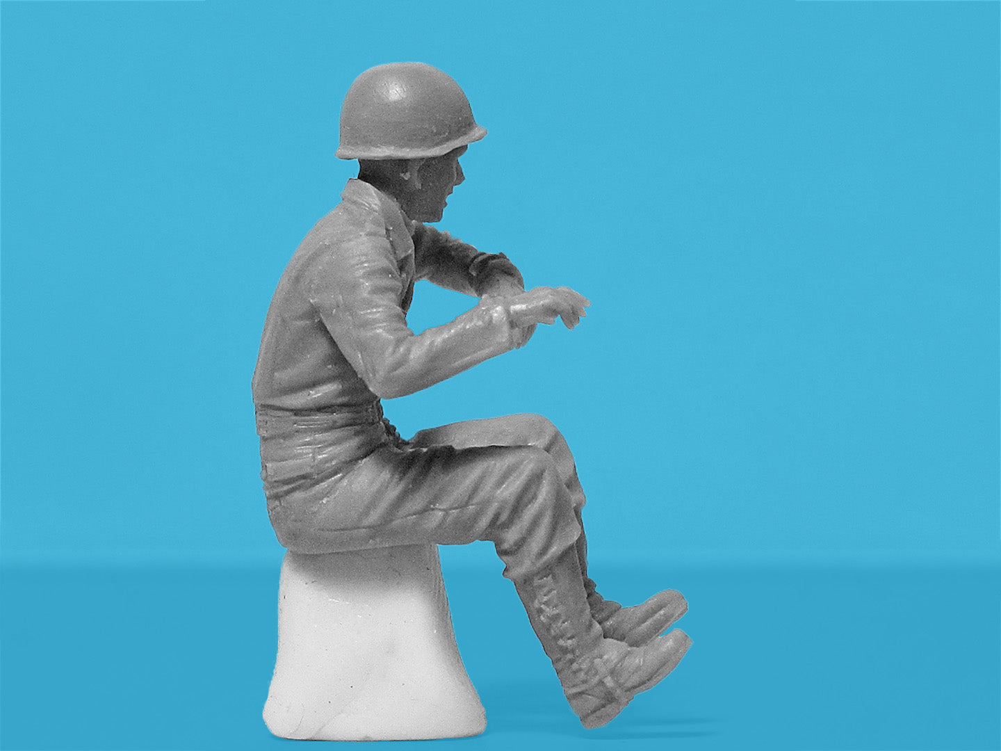 ICM 35599 Scale model kit 1: 35 WWII US Military Patrol (G7107 with MG M1919A4)