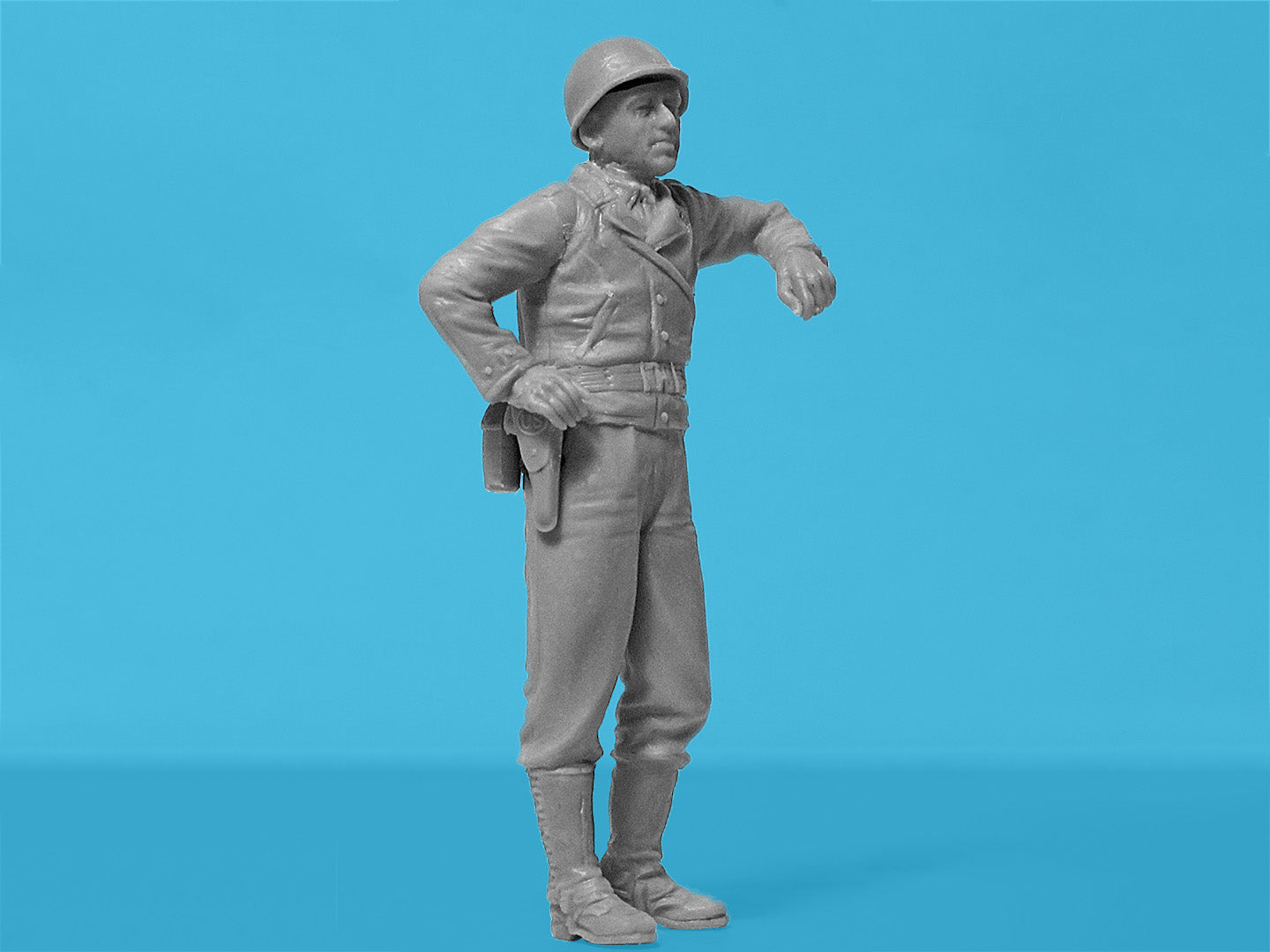 ICM 35599 Scale model kit 1: 35 WWII US Military Patrol (G7107 with MG M1919A4)