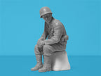 ICM 35599 Scale model kit 1: 35 WWII US Military Patrol (G7107 with MG M1919A4)