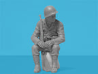 ICM 35599 Scale model kit 1: 35 WWII US Military Patrol (G7107 with MG M1919A4)