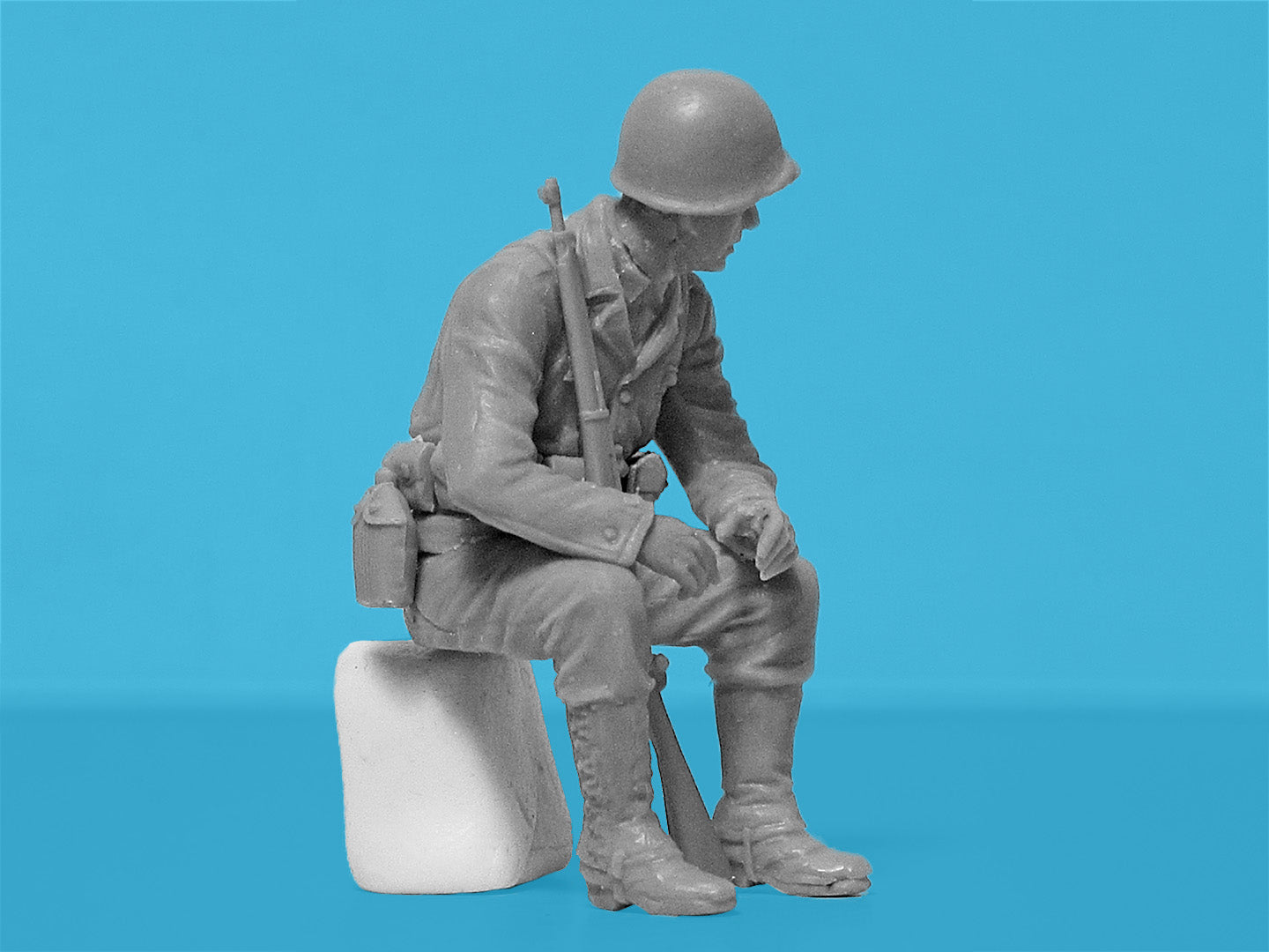 ICM 35599 Scale model kit 1: 35 WWII US Military Patrol (G7107 with MG M1919A4)