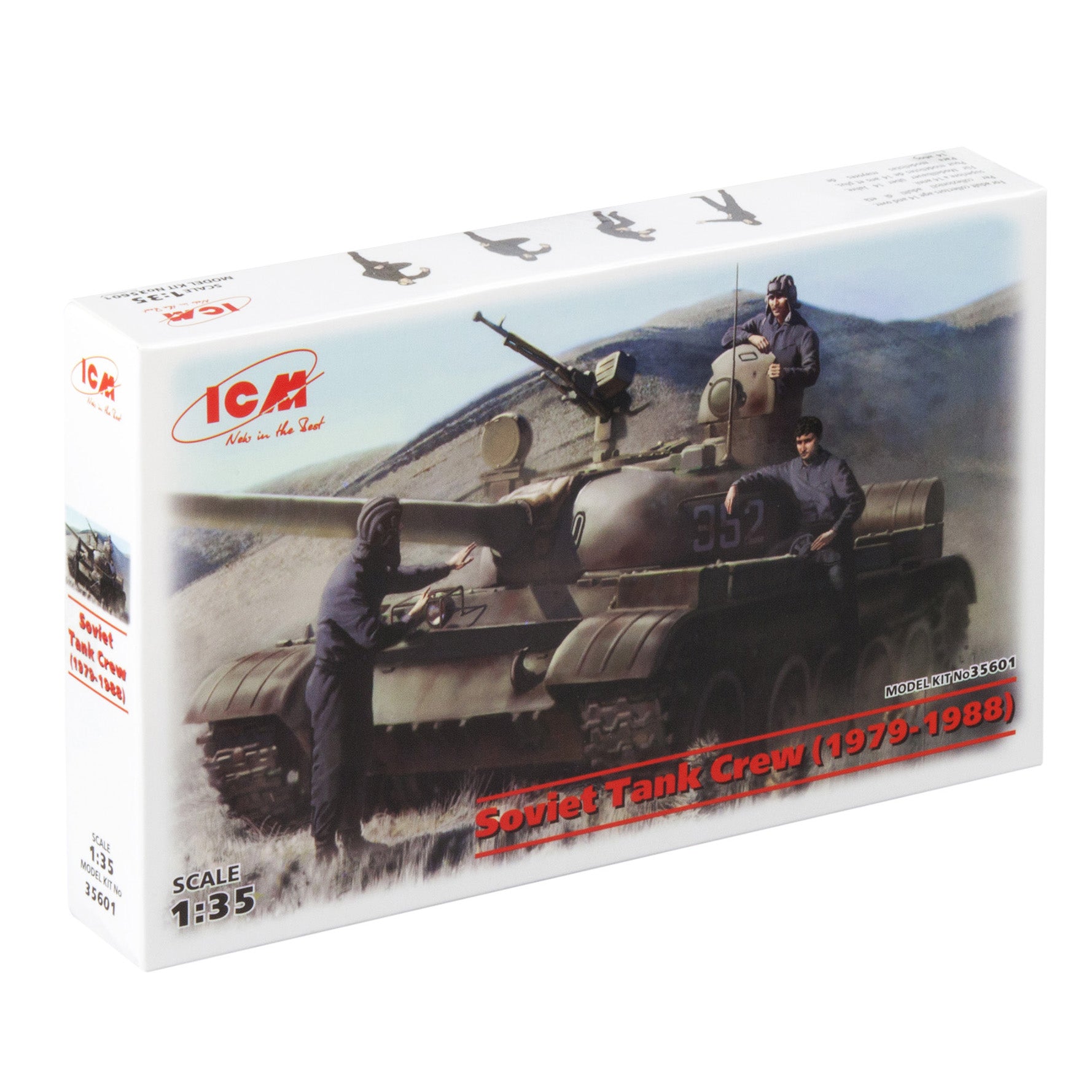ICM35601 Plastic model kit Scale 1:35 Soviet Tank Crew 1979-1988 - kit modelling