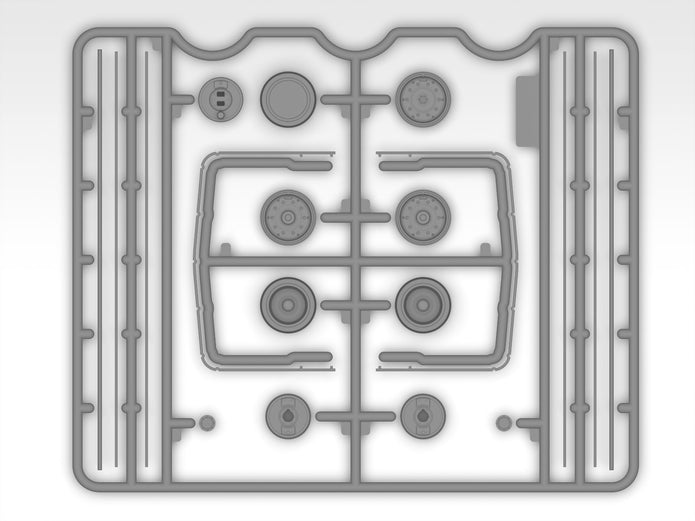 Monty’s office caravan Scale 1:35 ICM35603 Plastic Model Truck Kit