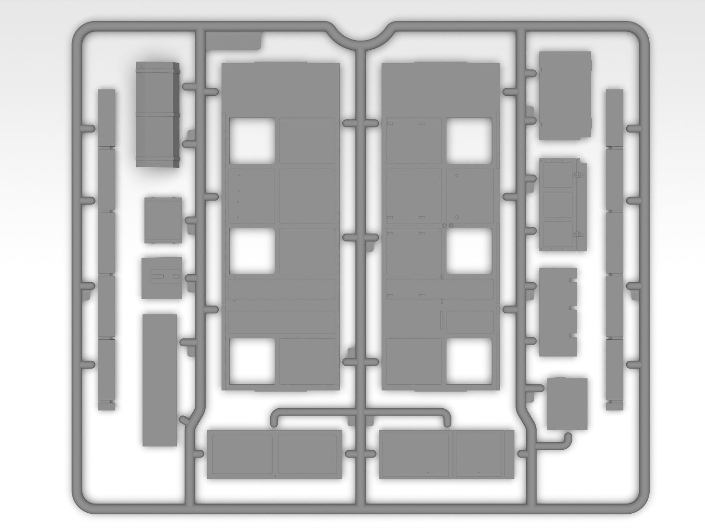 Monty’s office caravan Scale 1:35 ICM35603 Plastic Model Truck Kit