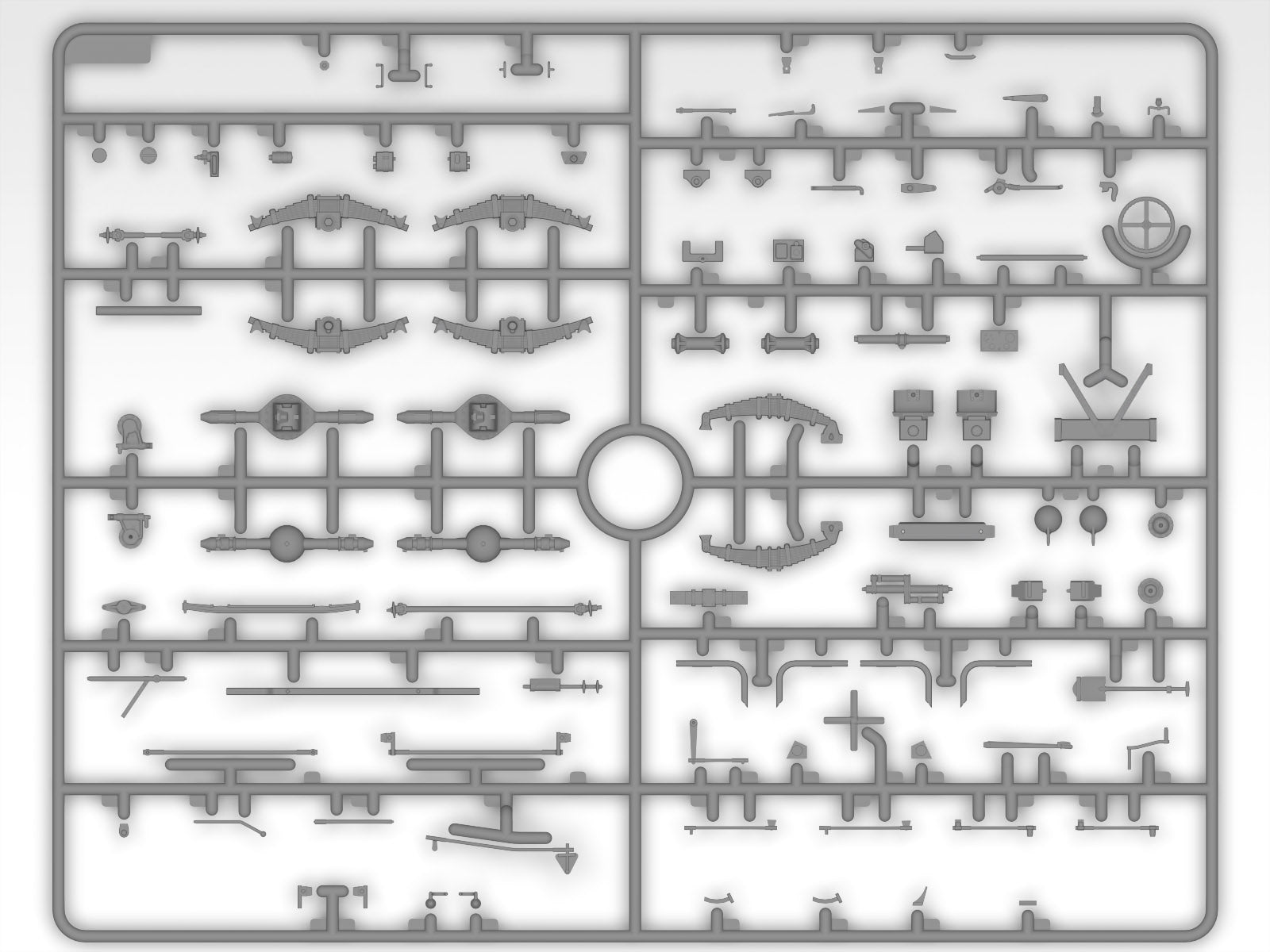 Monty’s office caravan Scale 1:35 ICM35603 Plastic Model Truck Kit