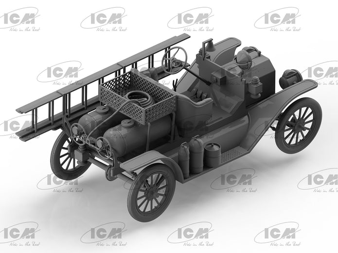 ICM 35605 Plastic model Truck kit Scale 1:35 ModelT 1914 Fire Truck American Car