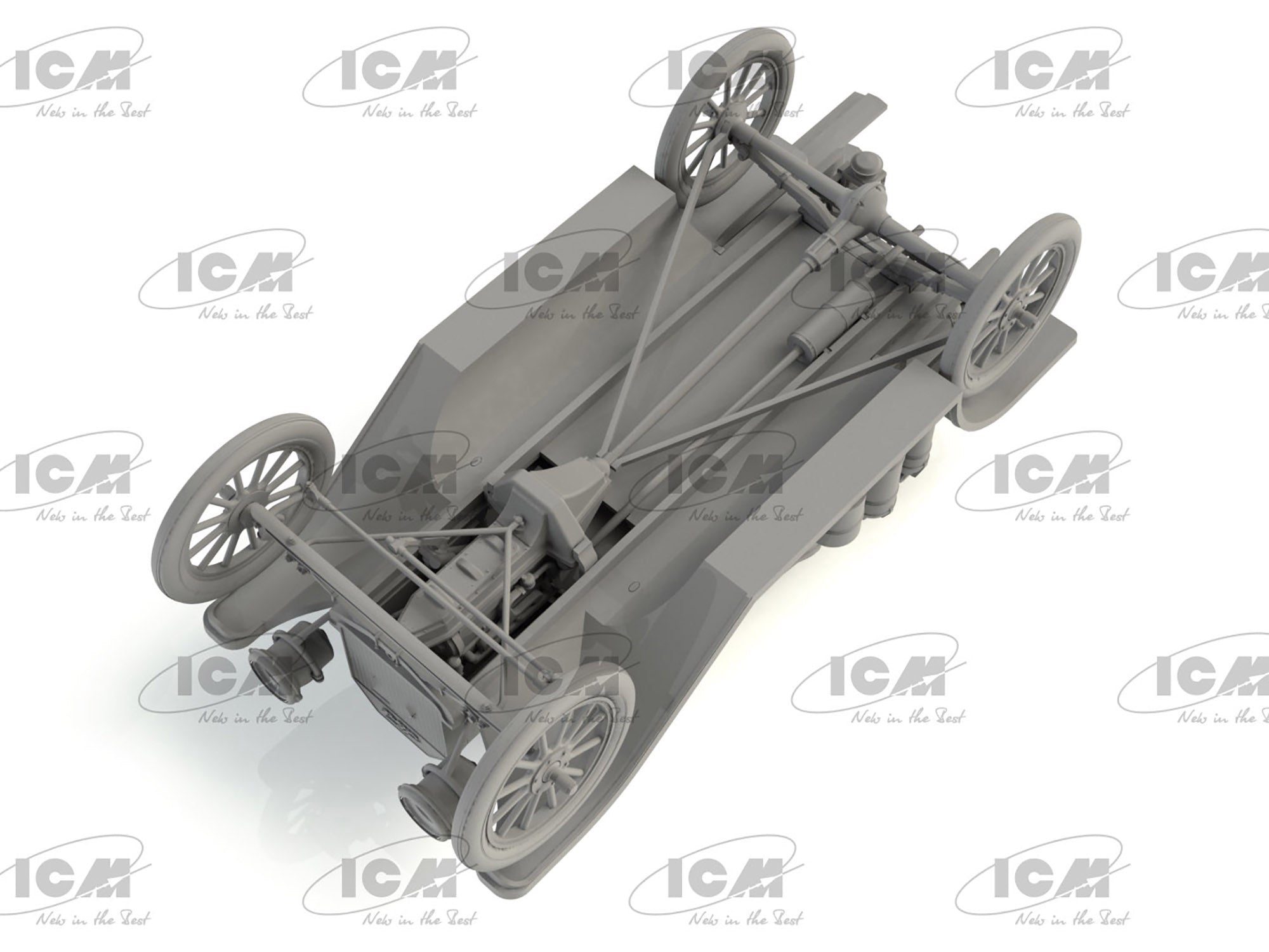 ICM 35605 Plastic model Truck kit Scale 1:35 ModelT 1914 Fire Truck American Car