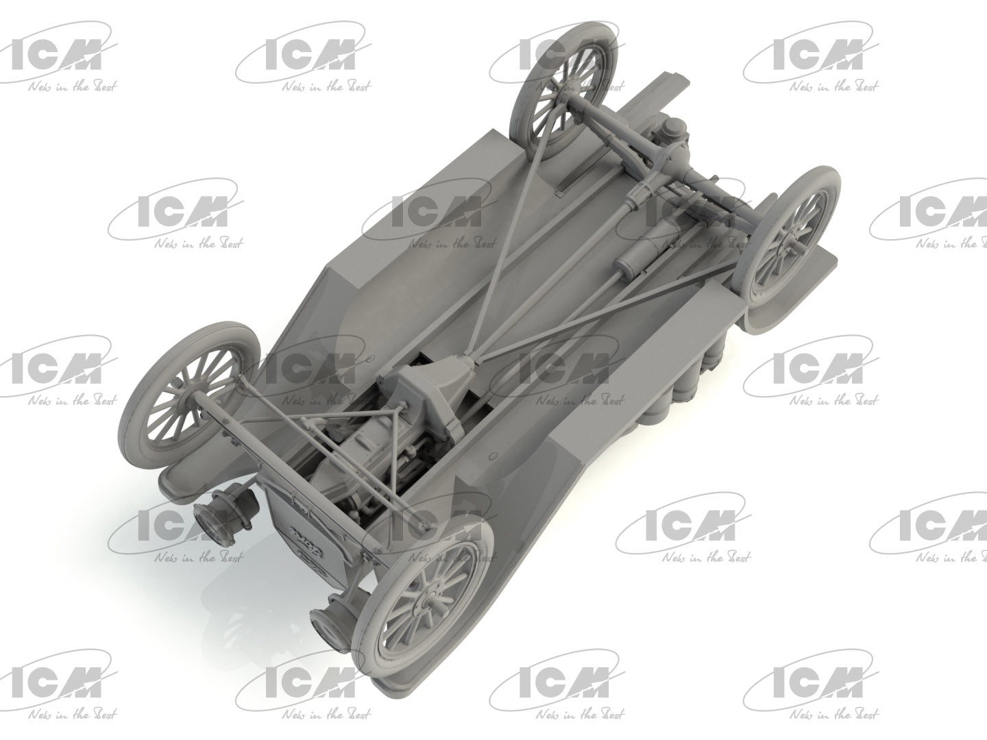 ICM 35606 Plastic model Scale 1:35 Model T 1914 Fire Truck with Crew models kit