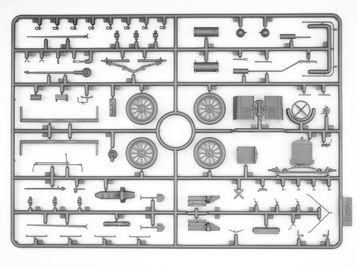 ICM 35607 Plastic model kit car Scale 1:35 Model T 1917 LCP with Vickers MG