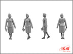 ICM 35611 Plastic model kit Scale 1:35 WWII German Staff Personnel (4 figures)