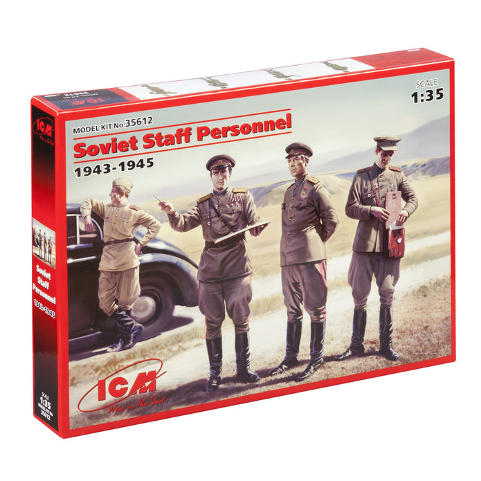 ICM 35612 Plastic model figures kit Scale 1:35 Soviet Staff Personnel 1939-1945