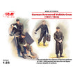 ICM35614 model kit 1:35 German Armoured Vehicle Crew 1941-1942 4 figures and cat