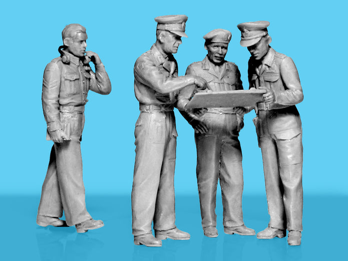 Montgomery’s Staff Scale 1:35 ICM35617 Plastic Model Figures Kit