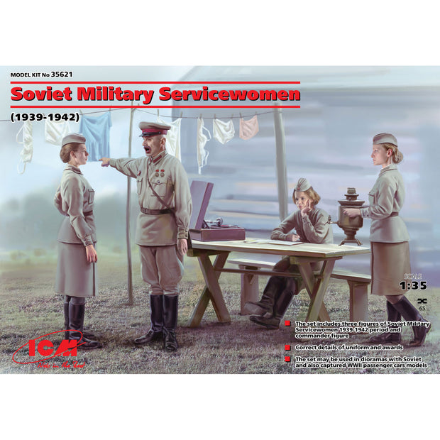 ICM 35621 Plastic model kit Scale 1:35 Soviet Military Servicewomen (1939-1942)