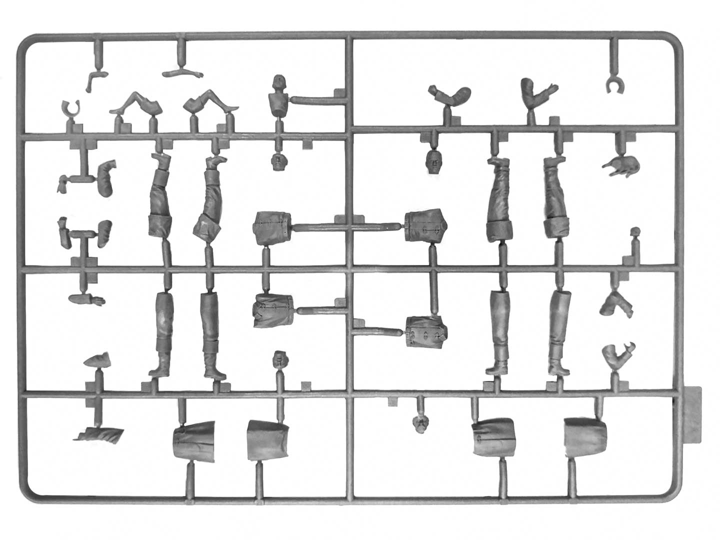 ICM 35622 Plastic model kit figures Scale 1:35 American Fire Truck Crew (1910s)