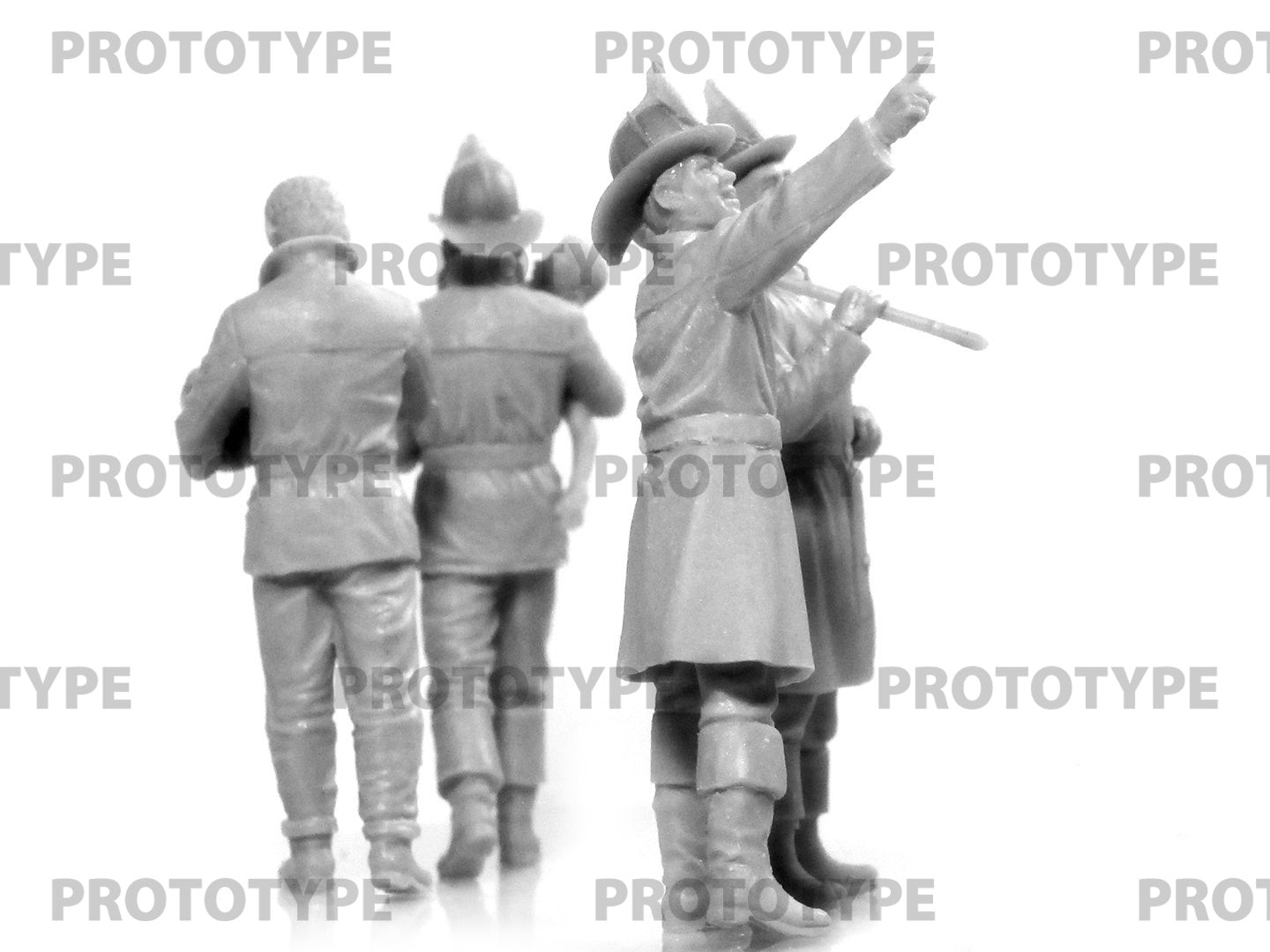 ICM 35622 Plastic model kit figures Scale 1:35 American Fire Truck Crew (1910s)