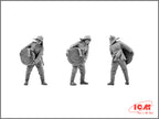 ICM 35632 Scale model kit 1:35 WWII German Firemen 4 figurines plastic kit model