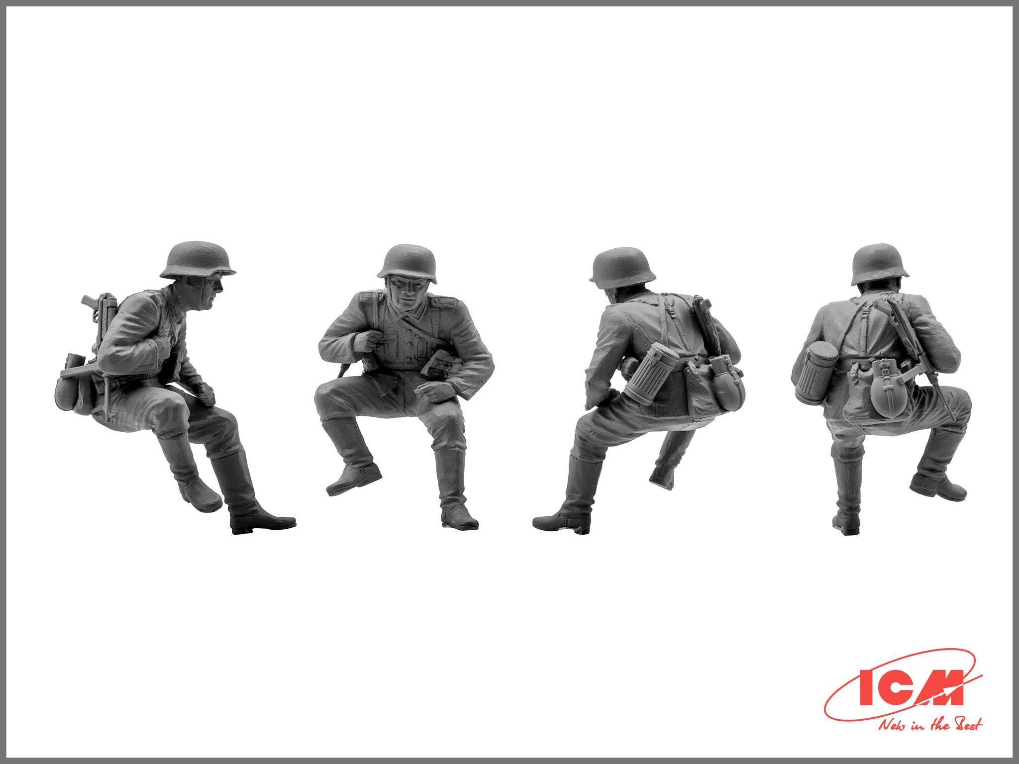 ICM 35634 Plastic model kit figures Scale 1:35 German tank riders, (1942-1945)