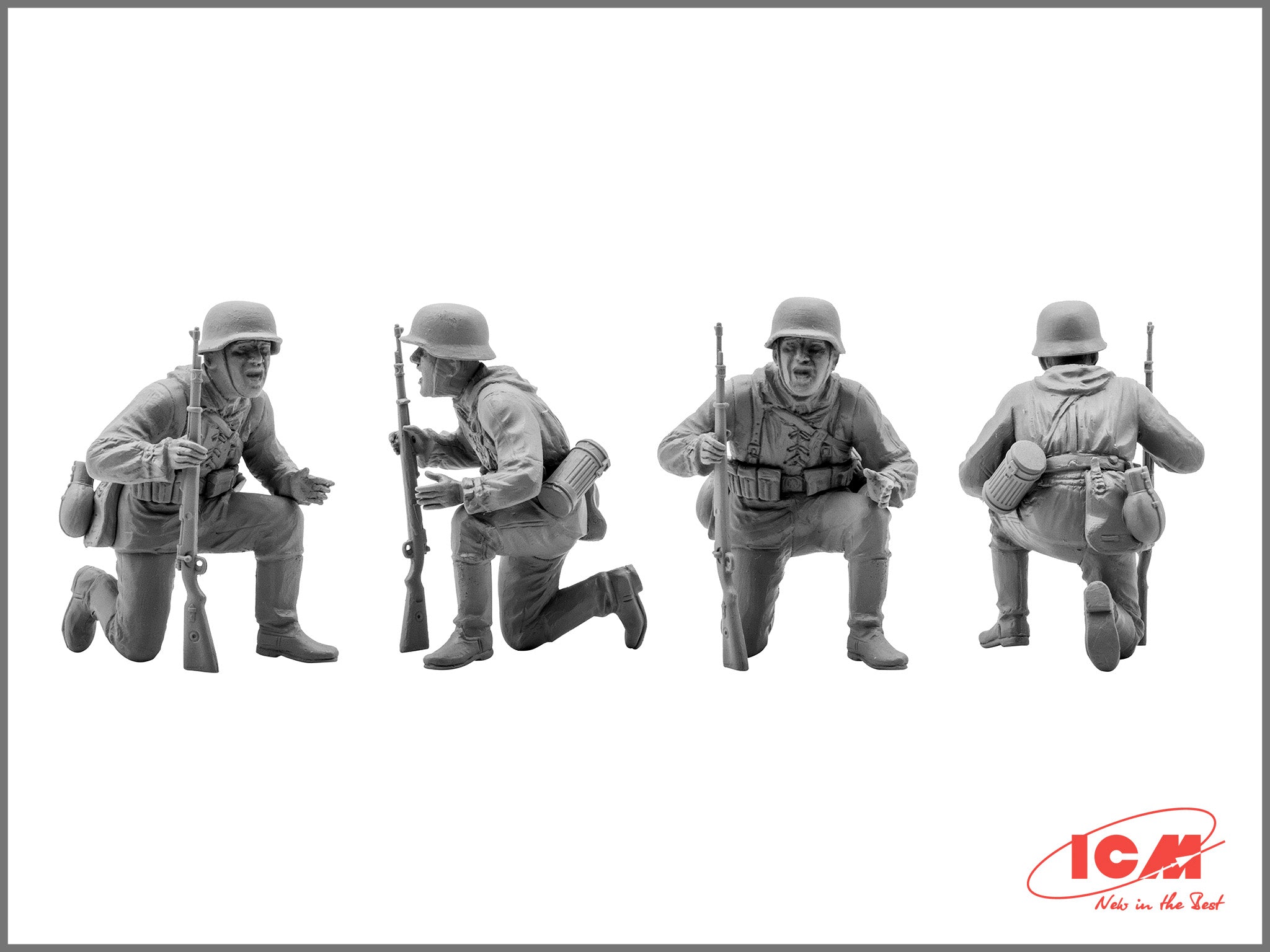 ICM 35634 Plastic model kit figures Scale 1:35 German tank riders, (1942-1945)