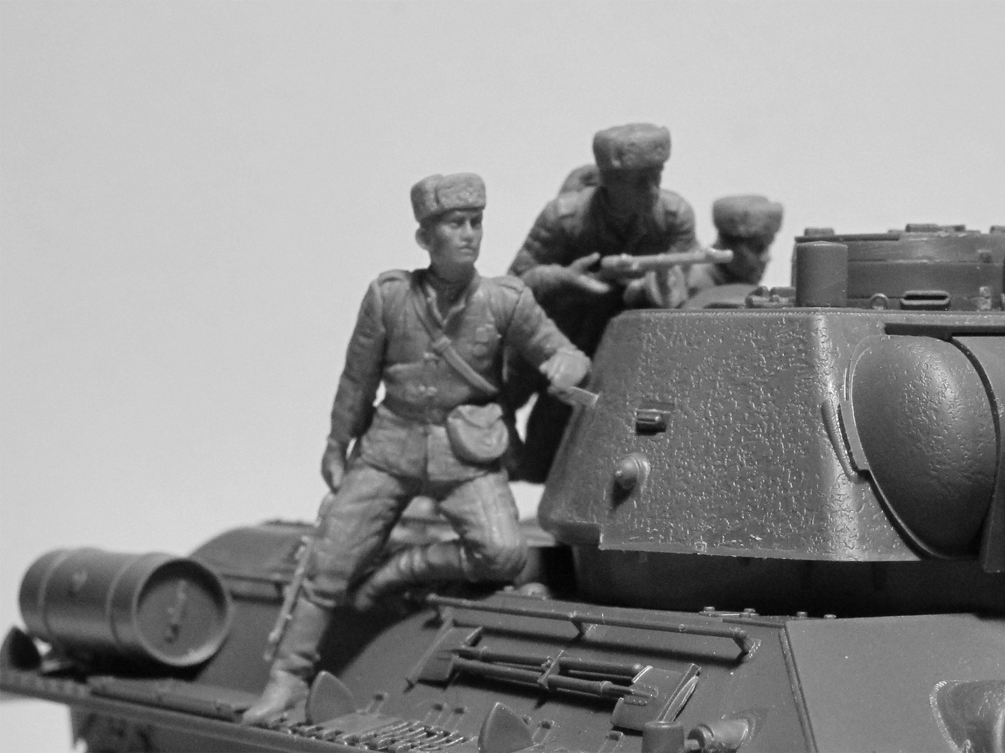 ICM 35640 Plastic model kit figures Scale 1:35 Soviet Tank Riders (1943-1945)