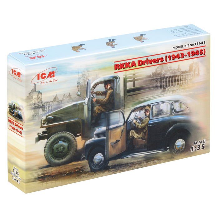 ICM 35643 Scale model kit 1:35 RKKA drivers 1943-1945 modelling plastic kits