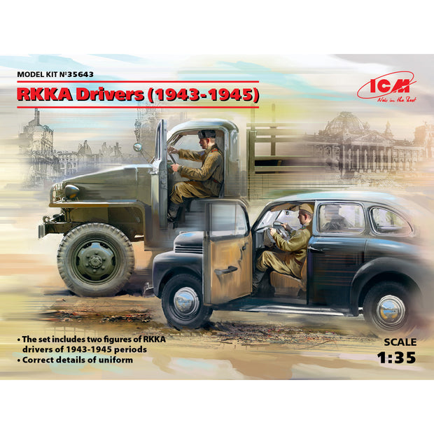 ICM 35643 Scale model kit 1:35 RKKA drivers 1943-1945 modelling plastic kits