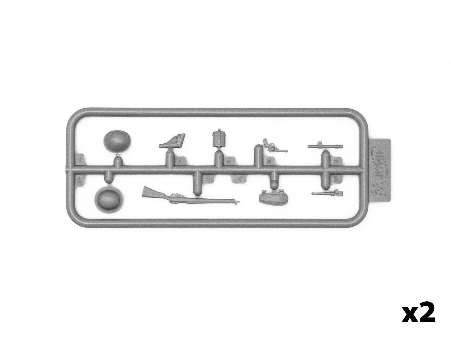 ICM 35646 Plastic model figures kit 1:35 WWII British Vickers MG Crew 2 figures