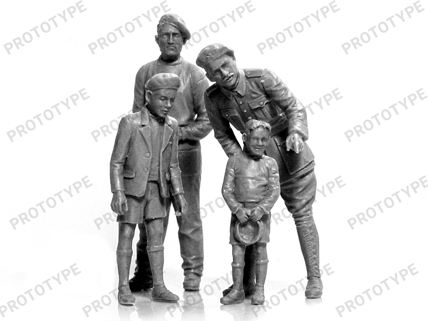 ICM 35647 Plastic model figures kit Scale 1:35 WWII French Tank Crew (5 figures)