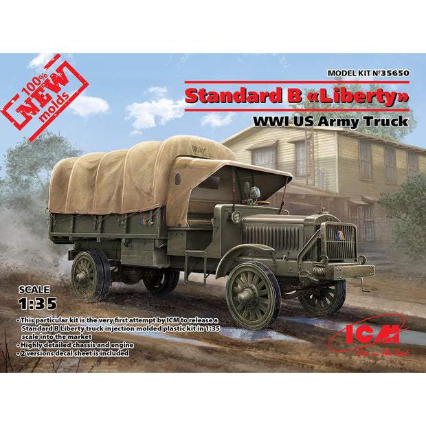 ICM 35650 Plastic model kit Scale 1:35 Standard B "Liberty", WWI US Army Truck