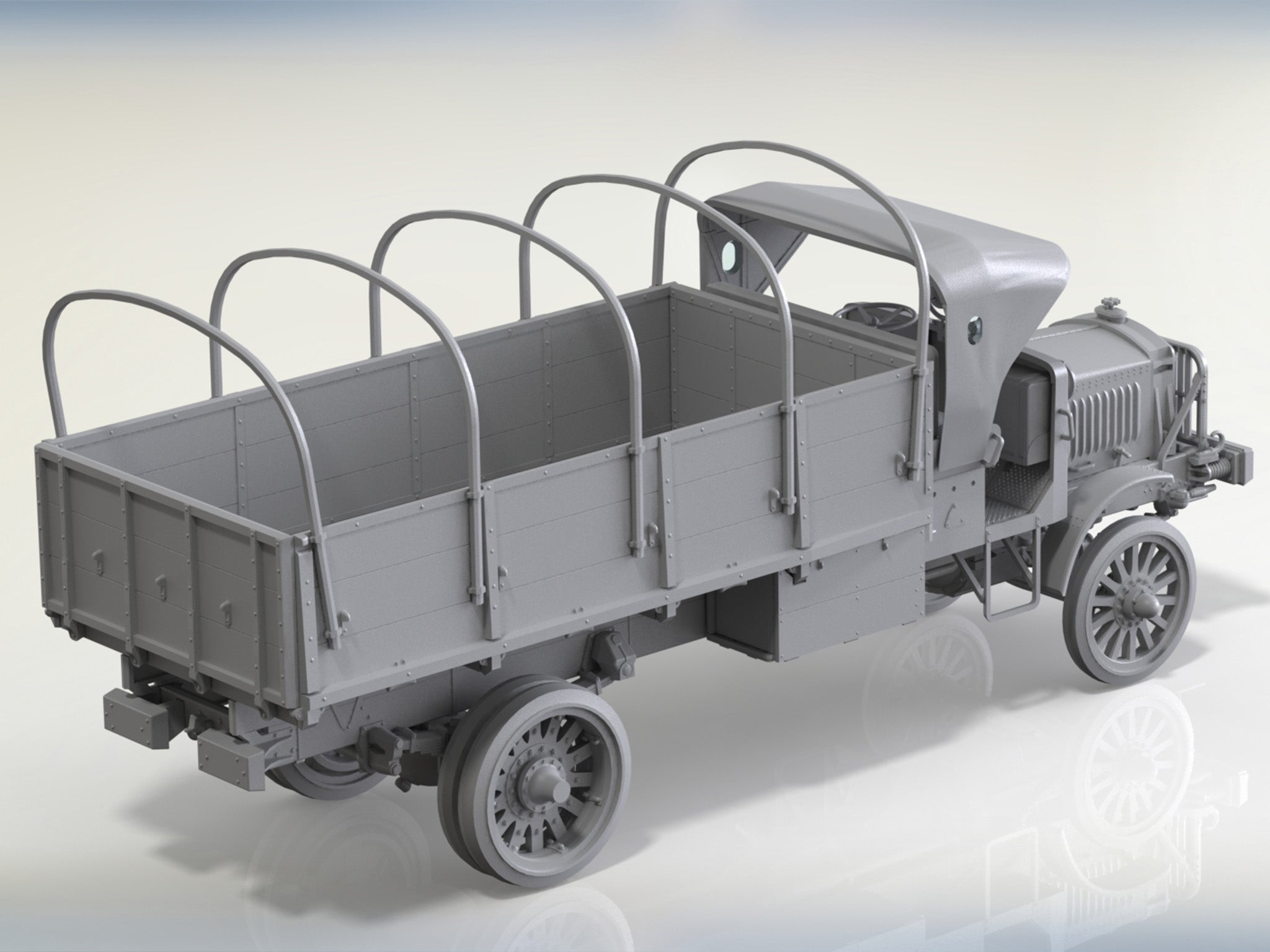 ICM 35653 Plastic model kit Scale 1:35 Standard B “Liberty” with US drivers, WWI