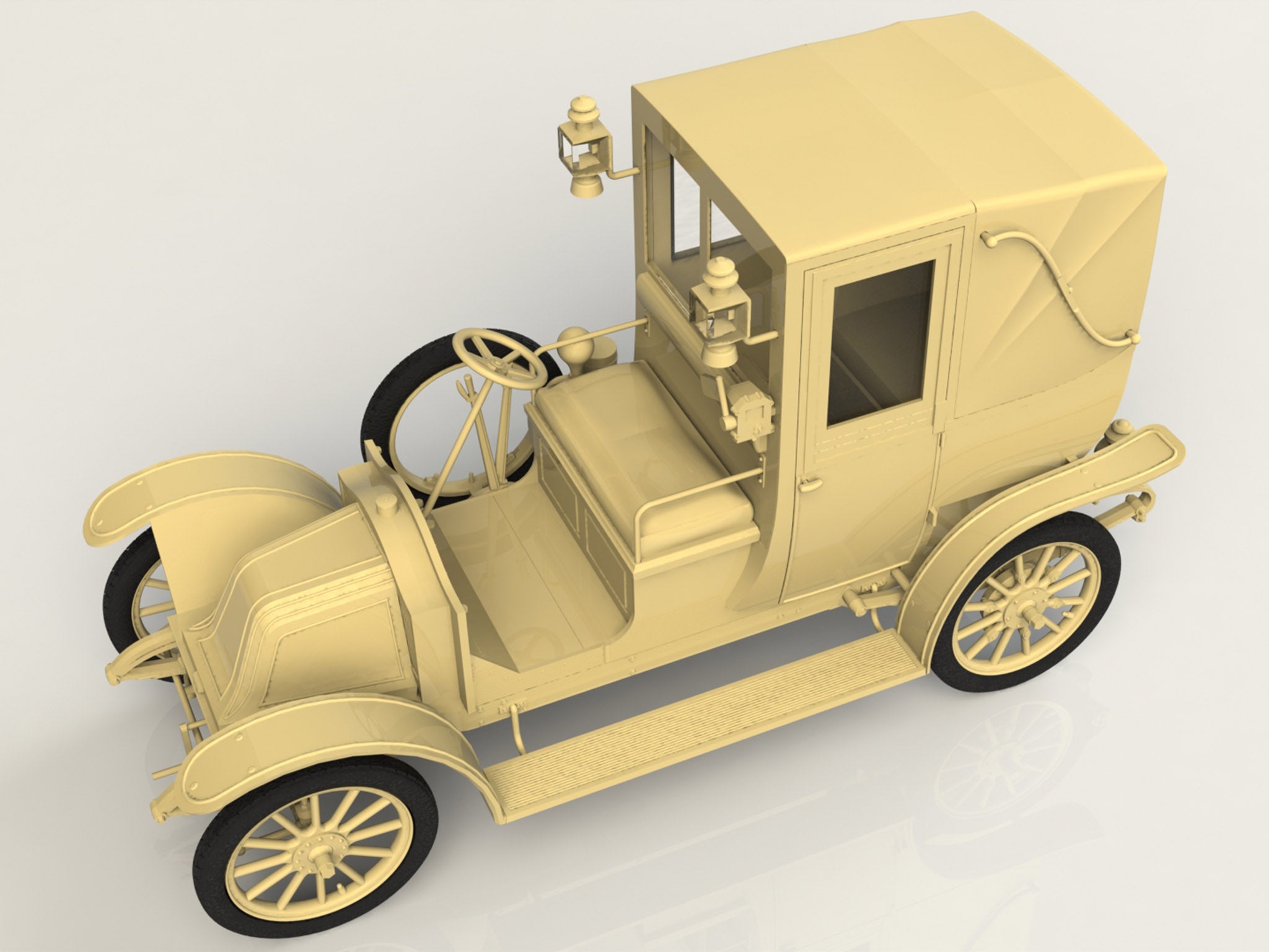 ICM 35658 Plastic car kit models 1:35 Type AG 1910 London Taxi - kit modelling