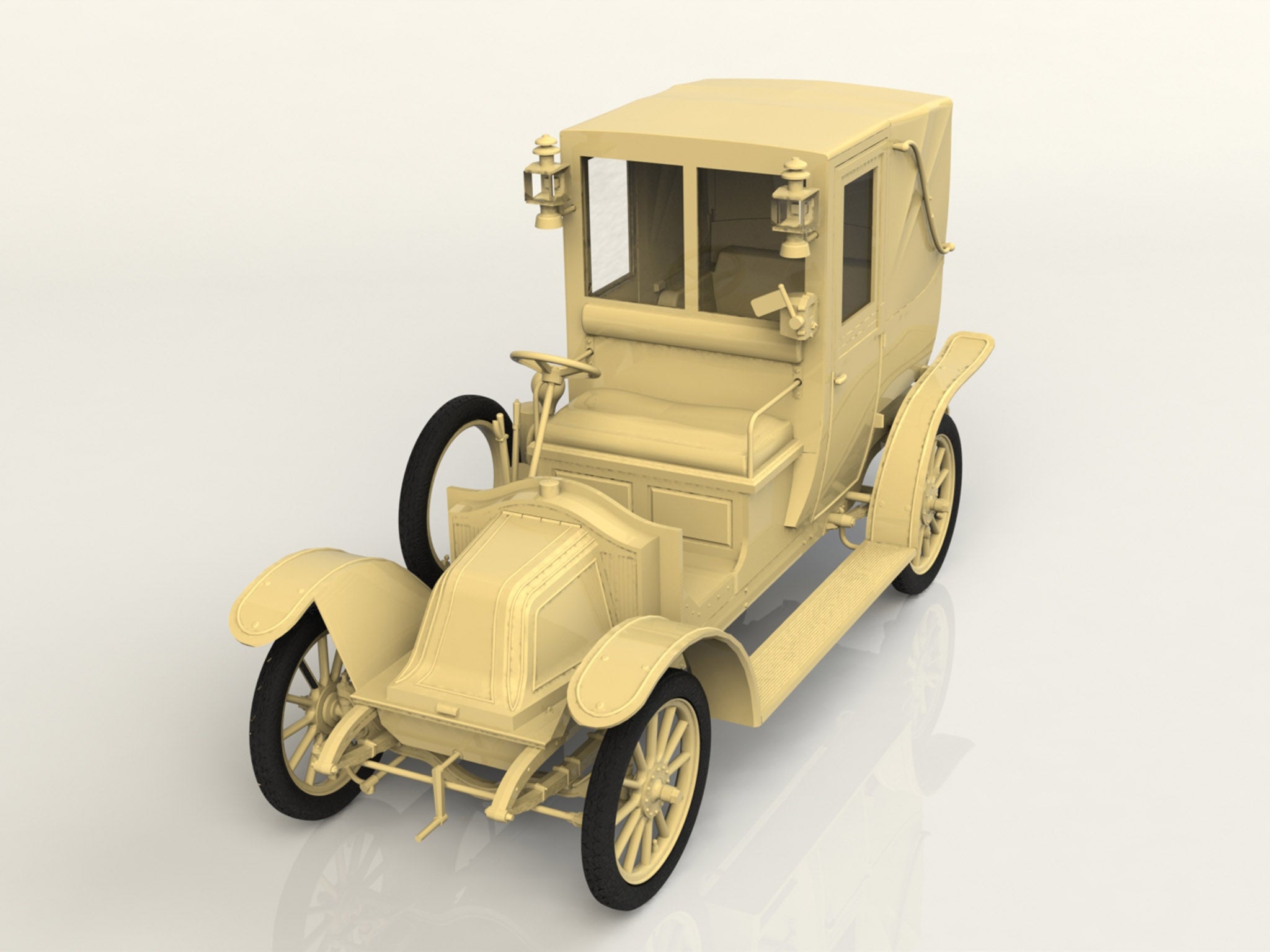ICM 35658 Plastic car kit models 1:35 Type AG 1910 London Taxi - kit modelling