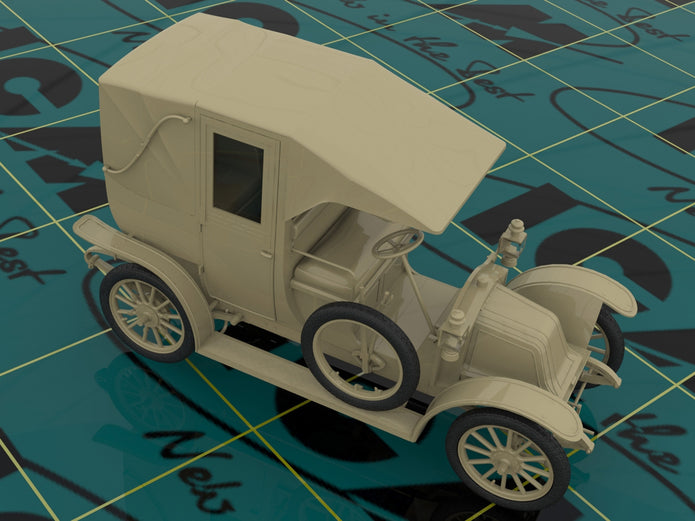 ICM 35659 Plastic model Car kit Scale 1:35 Taxi de la Marne (1914), French Car