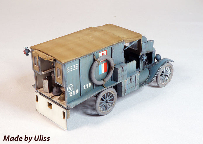 ICM 35661 Plastic model Car kit Scale 1:35 Model T 1917 Ambulance, WWI American