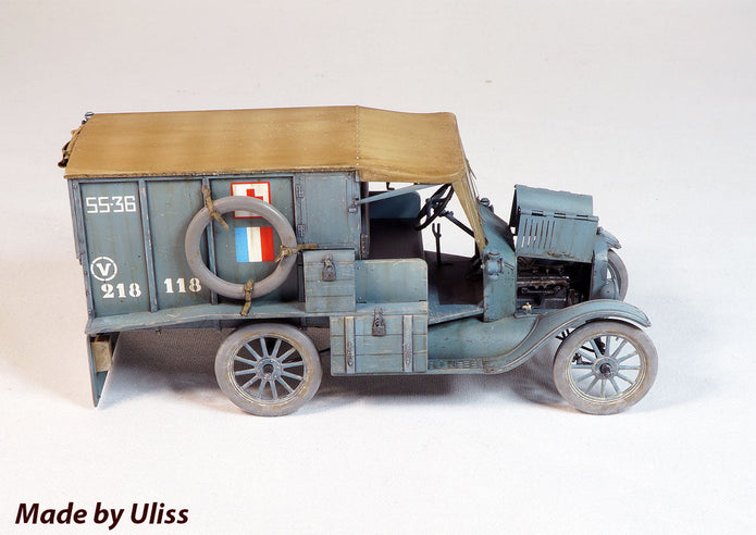 ICM 35661 Plastic model Car kit Scale 1:35 Model T 1917 Ambulance, WWI American
