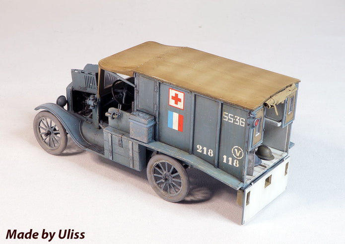ICM 35661 Plastic model Car kit Scale 1:35 Model T 1917 Ambulance, WWI American