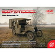 ICM 35661 Plastic model Car kit Scale 1:35 Model T 1917 Ambulance, WWI American