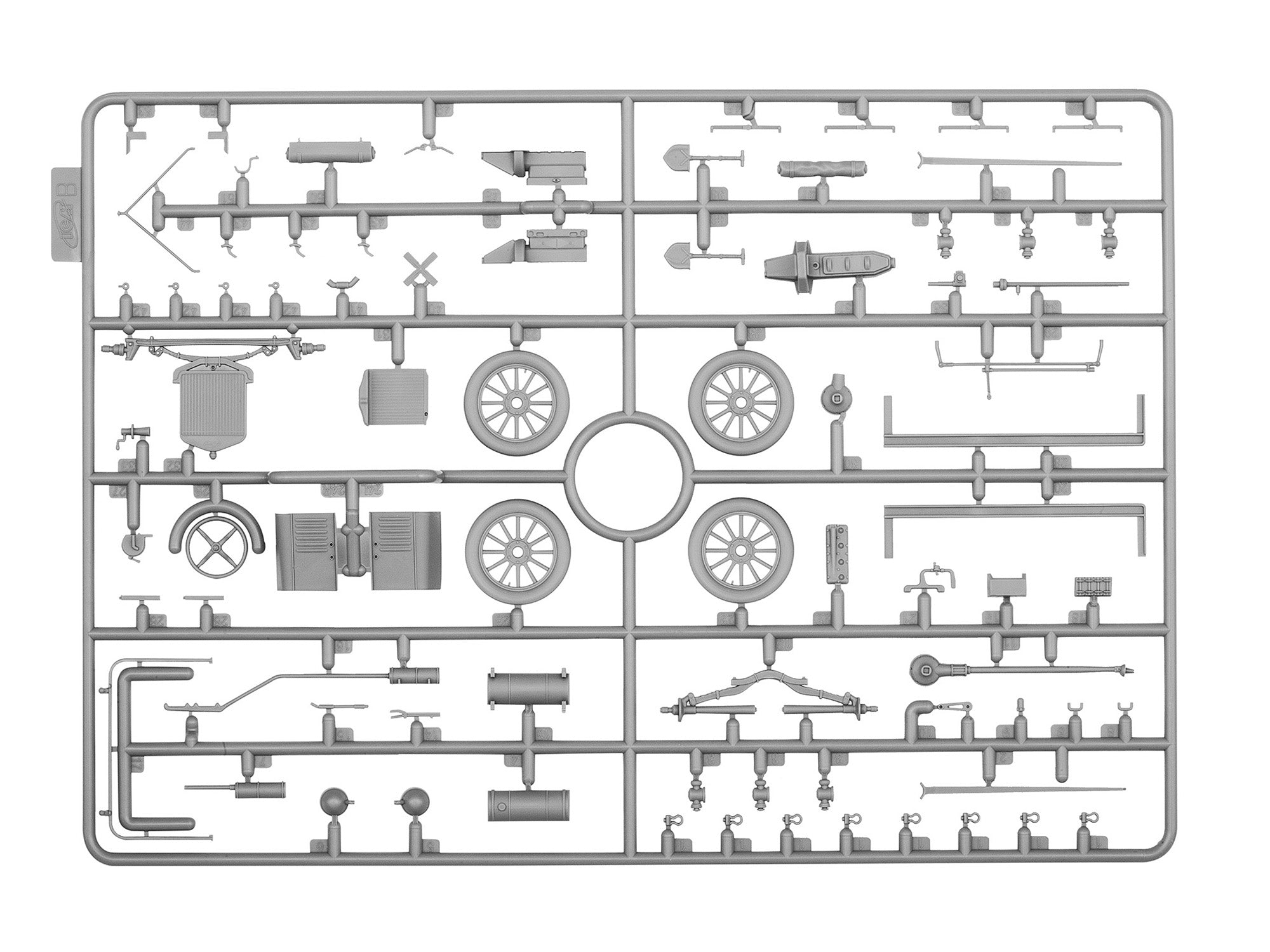ICM 35662 car kit models 1:35 Model T 1917 Ambulance with US medical personnel