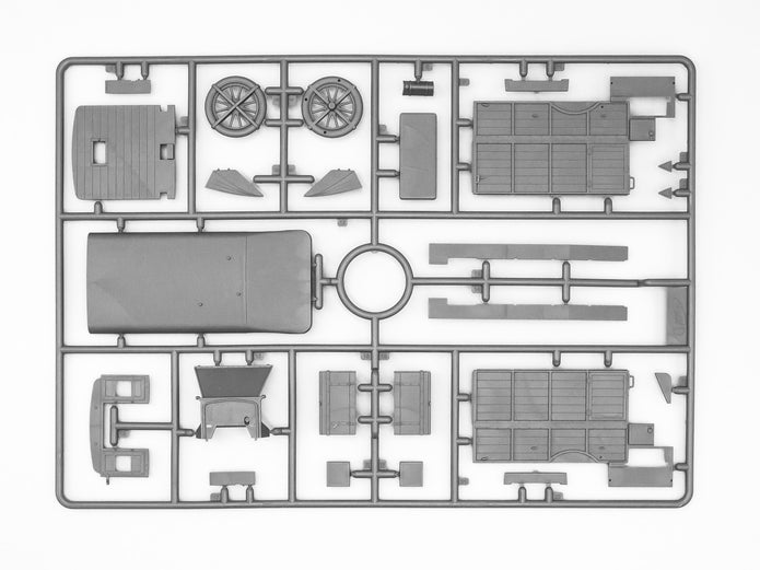 ICM 35665 Plastic model kit Car 1:35 Model T 1917 Ambulance (early), WWI AAFS