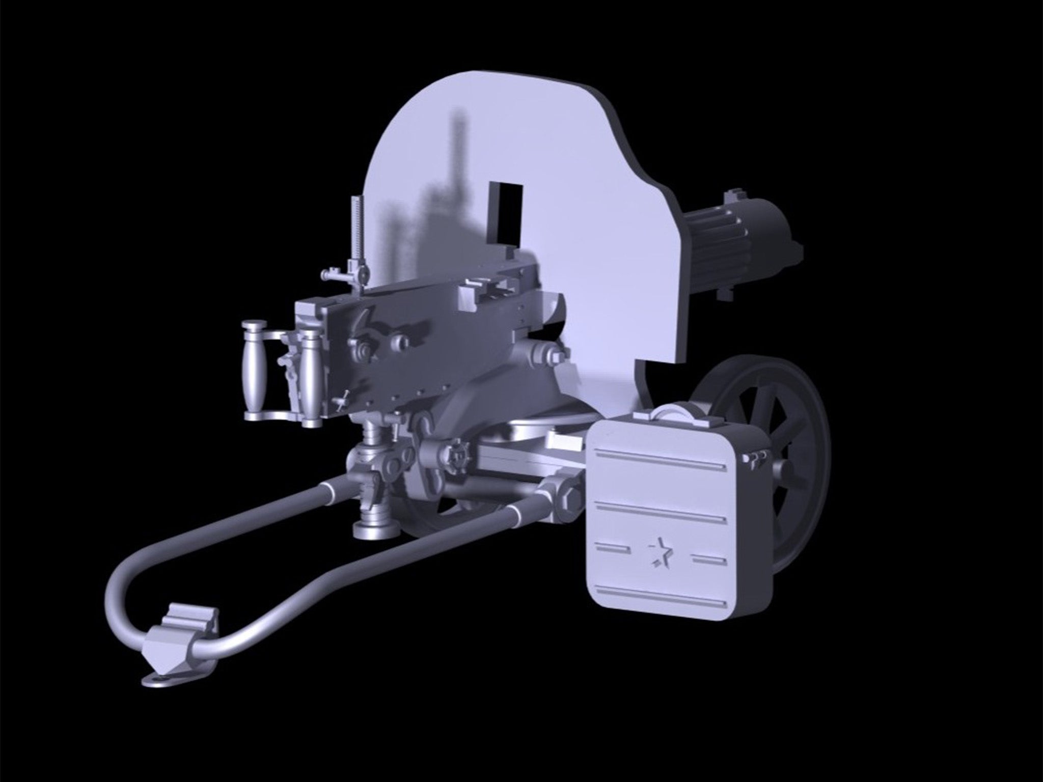 ICM 35675 Plastic model kit Scale 1:35 Russian Maxim machine gun (1910/30)