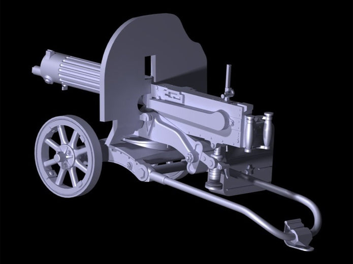 ICM 35675 Plastic model kit Scale 1:35 Russian Maxim machine gun (1910/30)