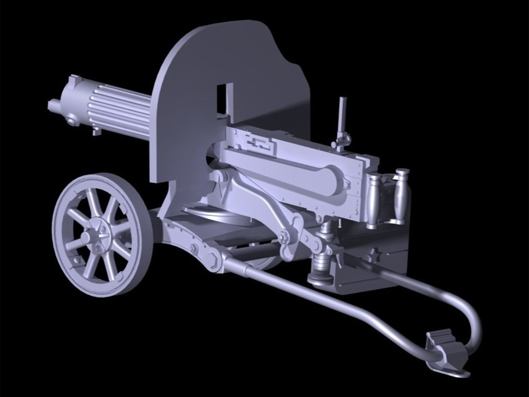 ICM 35675 Plastic model kit Scale 1:35 Russian Maxim machine gun (1910/30)