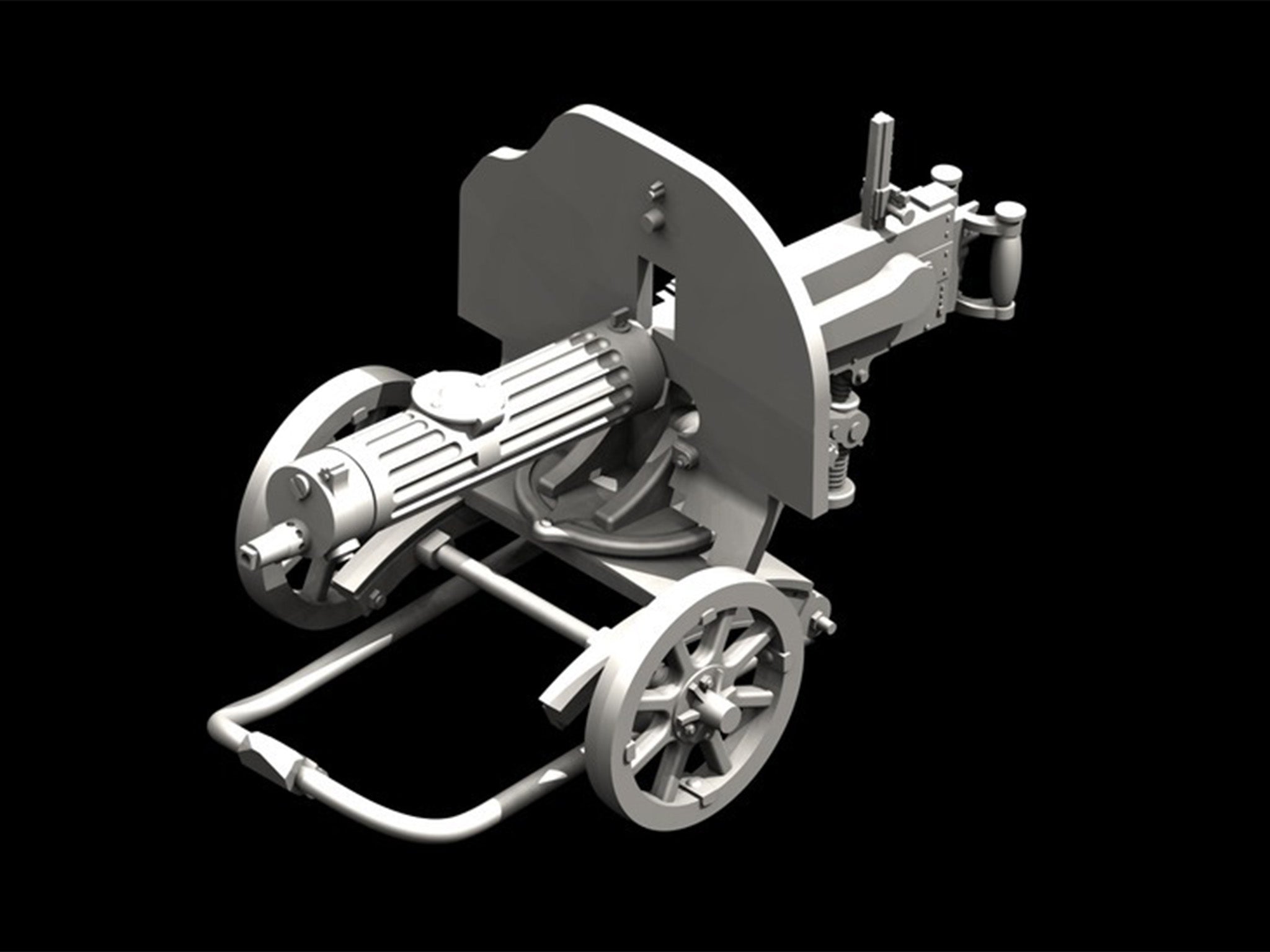 ICM 35676 Plastic model kit Scale 1:35 Soviet Maxim machine gun 1941 kits model