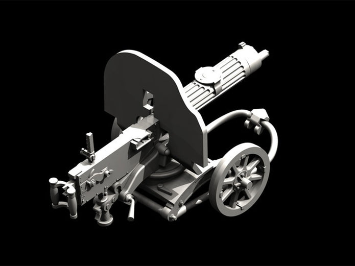ICM 35676 Plastic model kit Scale 1:35 Soviet Maxim machine gun 1941 kits model