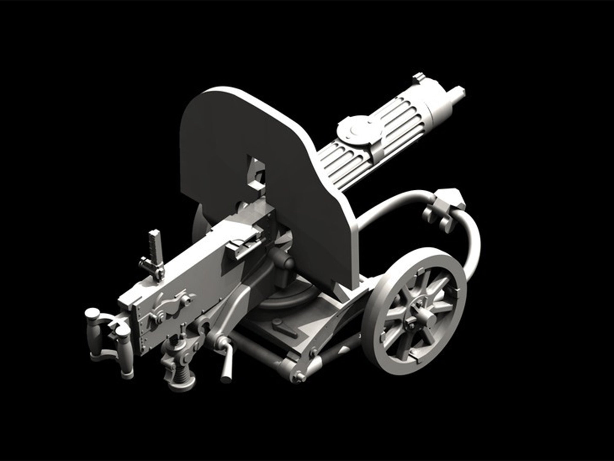 ICM 35676 Plastic model kit Scale 1:35 Soviet Maxim machine gun 1941 kits model