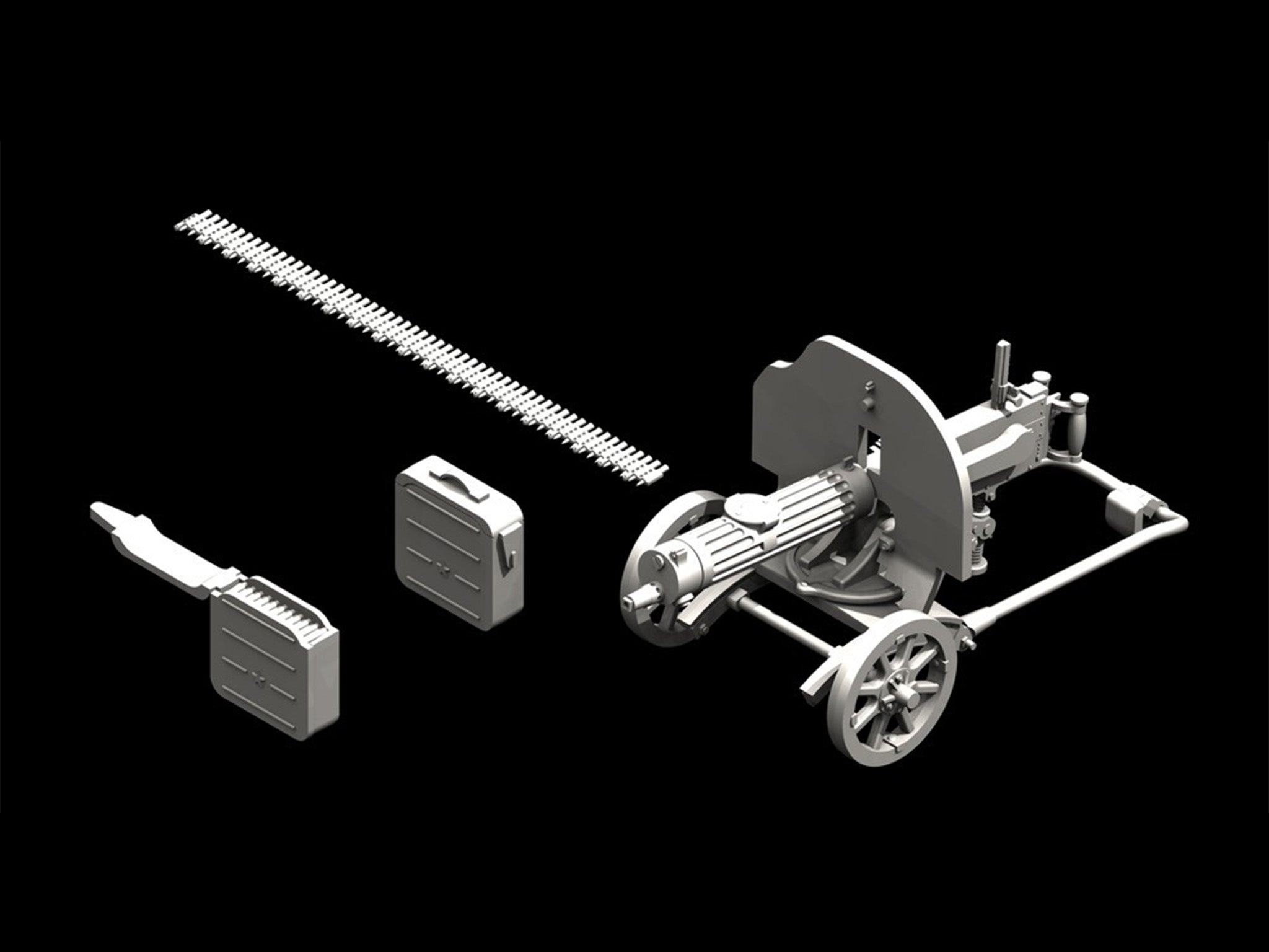ICM 35676 Plastic model kit Scale 1:35 Soviet Maxim machine gun 1941 kits model