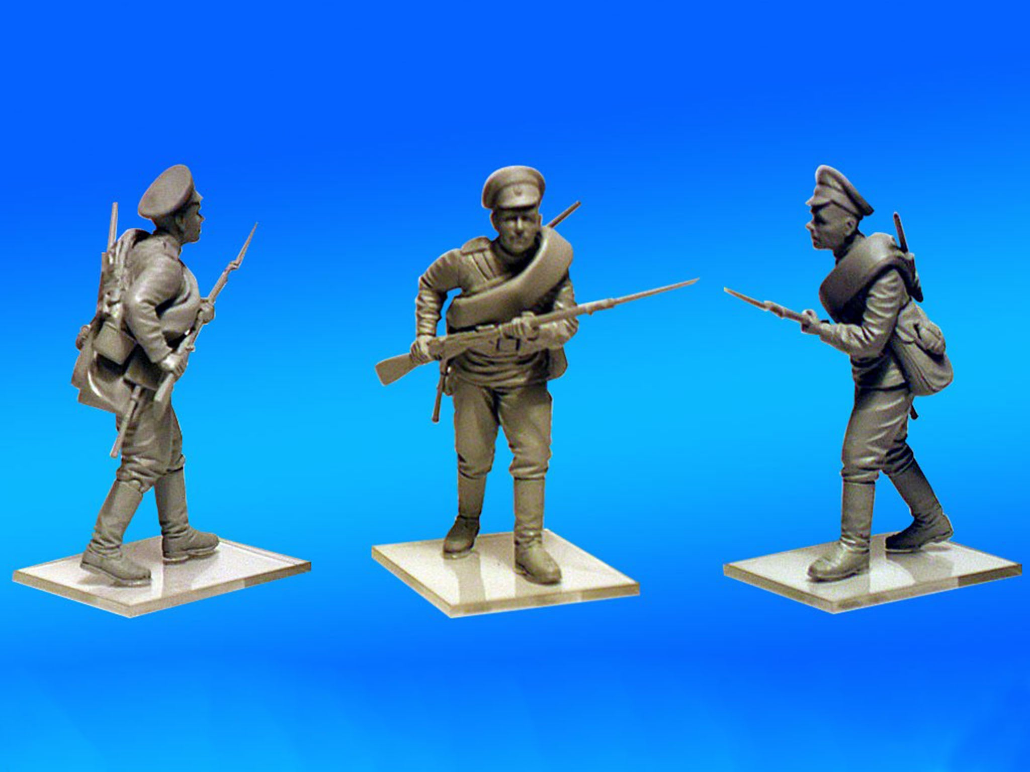 ICM 35677 Plastic model figures kit Scale 1:35 WWI Eastern European Infantry